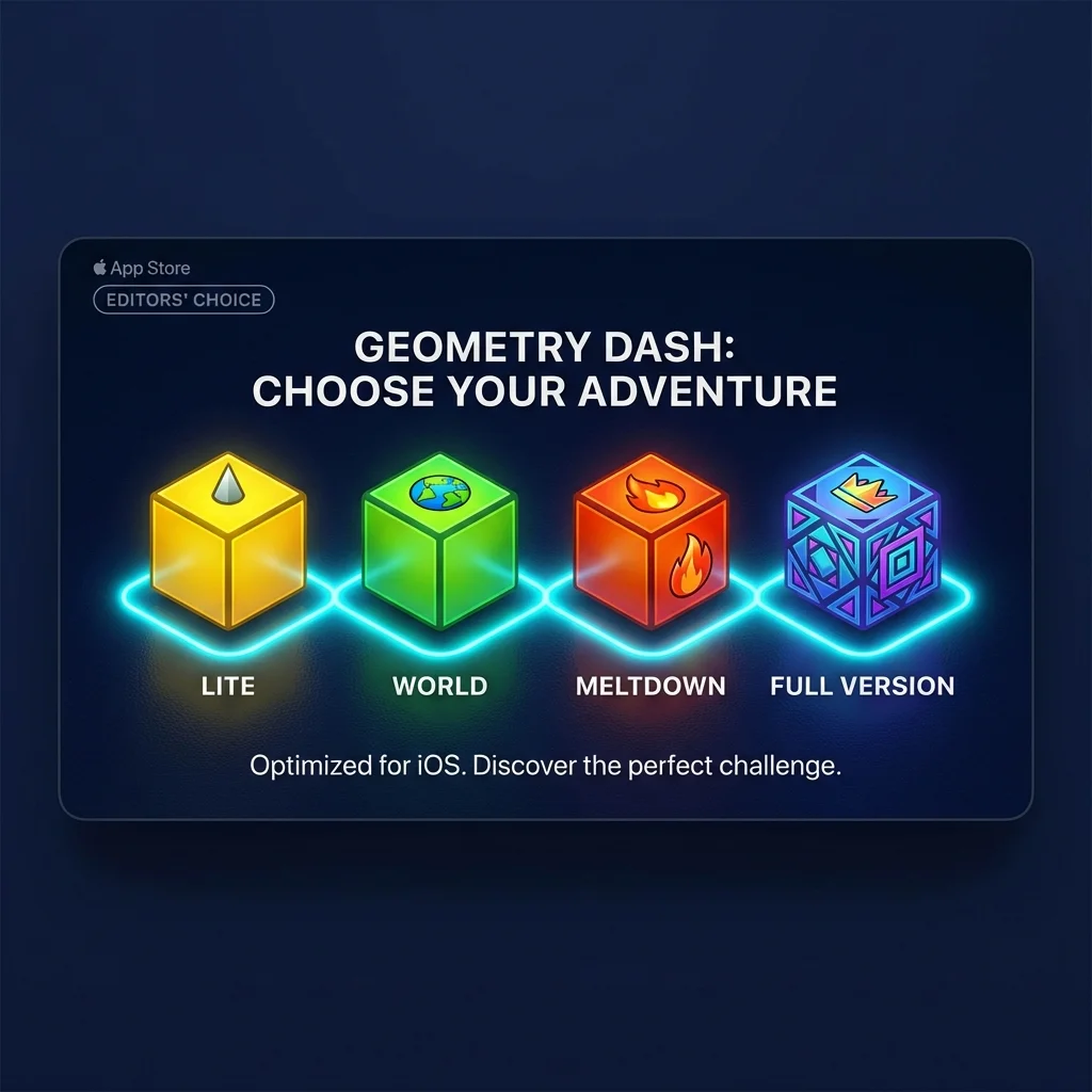 Choosing Geometry Dash Versions for iOS