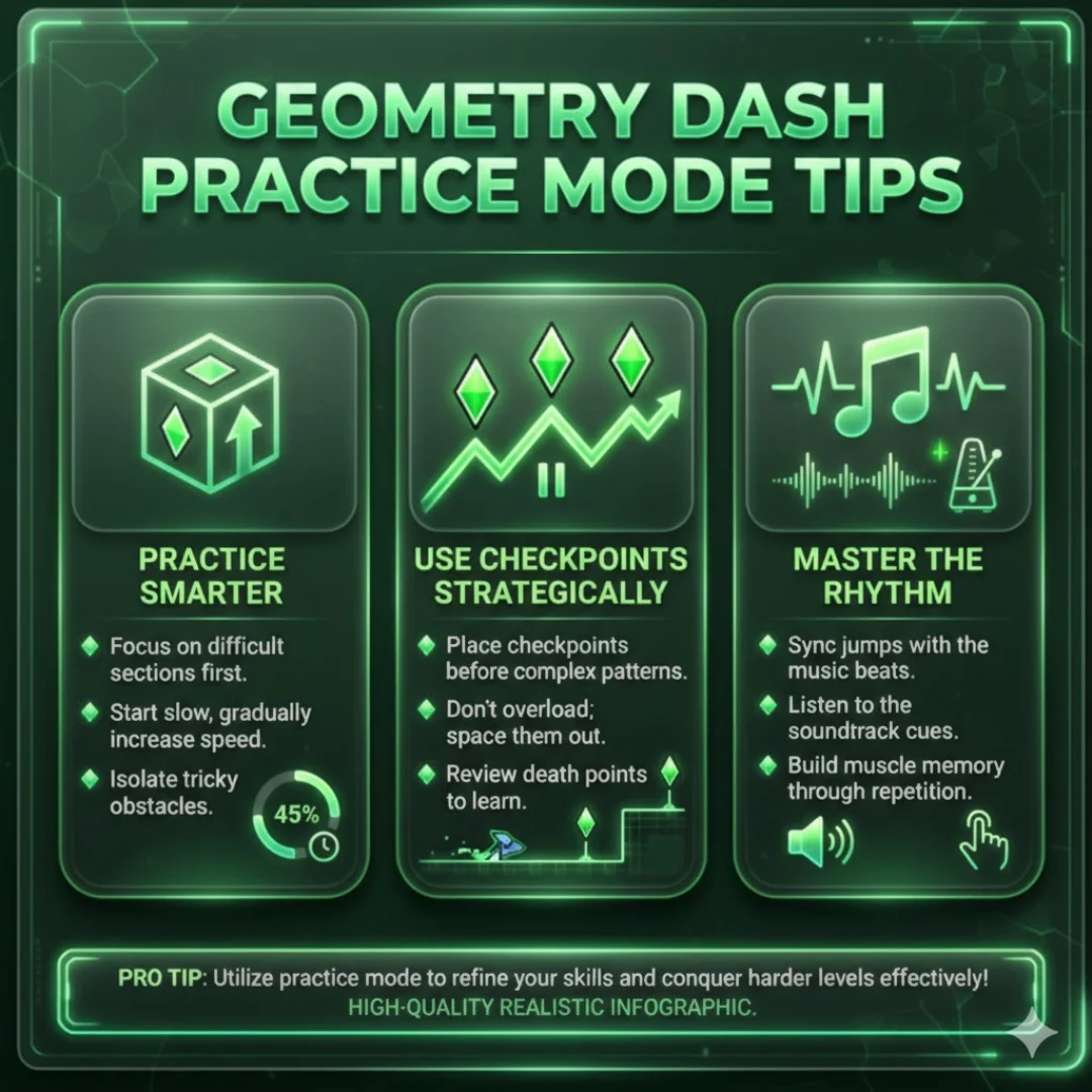 Geometry Dash Practice Mode Tips
